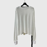 High Street Cotton Tshirt Tops New Early Spring Men/women's Comfortable Solid Color Soft Round Neck Casual Simple Base T-shirt