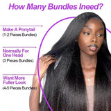 Brazilian Human Hair Bundles Kinky Straight 30 inch Virgin Hair 3 4 Bundles Coarse Yaki Sew In Quick Weave Raw Hair Extensions