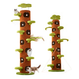 Tall Cat Tree Tower with Sisal Scratching Pad Cat Climbing Frame Super Large Cat Tree Tower for Indoor Kittens