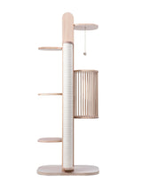 Modern Wooden Cat Climbing Frame Cat Tree Minimalism Italian Luxury Design Cat Scratching Post Furniture Columpio Gatos FYCT
