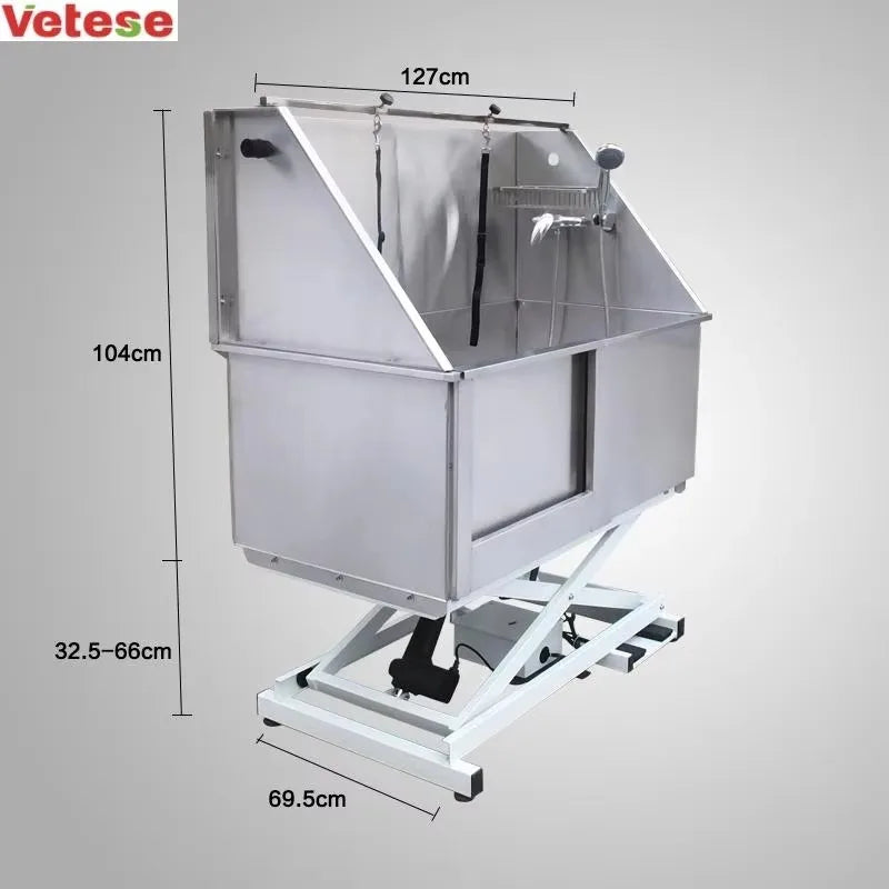 2026 Wholesale Price Pet Grooming Stainless Steel Electric Lifting Dog Bath Tub