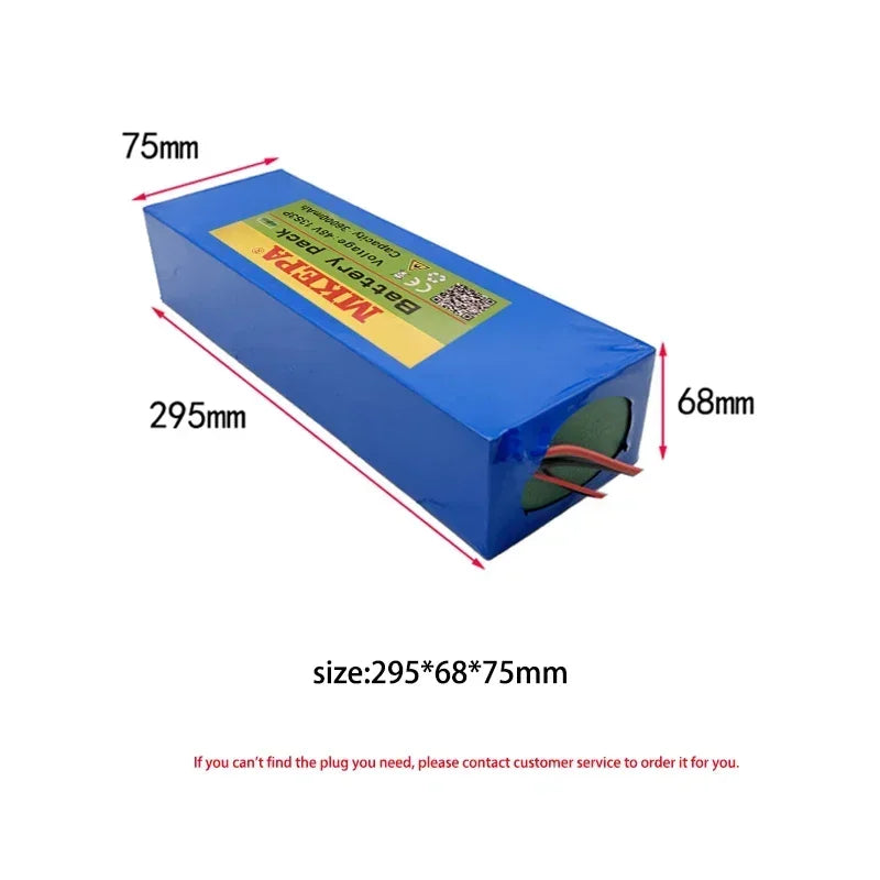 48V 13S3P 36Ah 21700 electric scooter folding takeaway car electric motorcycle lithium ion battery, with BMS，high power