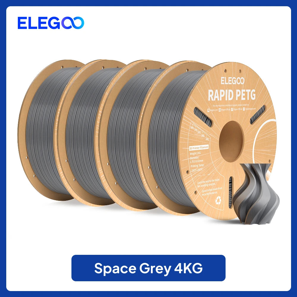 ELEGOO 4KG/5KG/10KG 1.75mm Rapid PETG Filament