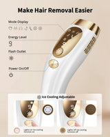 IPL Hair Removal Unlimited Flashes 9 Gears Ice-Cooling Painless Electric Depilator For Men Women Body Bikinis Intimate