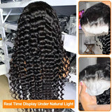 250 Density 100% Human Hair Loose Deep Wave 13x6 Lace Front Wigs 30 40 Inch Curly Water HD 13x4 Lace Frontal Wig Brazilian Black