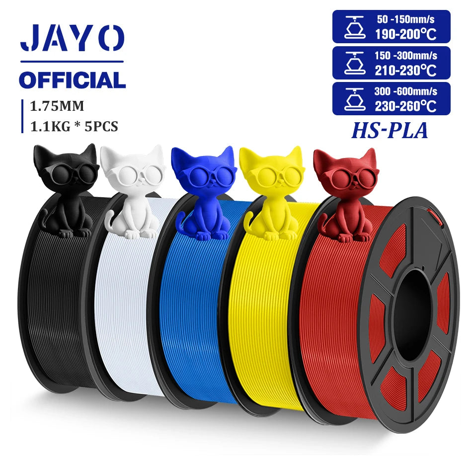 JAYO High Speed PLA Filament 5.5KG PLA 3D Filament For FDM 3D Printer Neatly Wound PLA 3D Printing Materials 100% No Bubble
