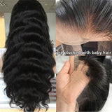 13x6 13x4 Body Wave Human Hair Front Wig 40 Inch HD Transparent Lace