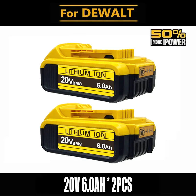 Compatible Replacement Battery For DeWalt 20V/60V 12Ah Lithium Battery Fit DCB200 DCB203 DCB204 DCB205 DCB206 Power Tools