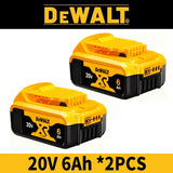 100% Genuine Dewalt 20V Battery ,20V 6Ah 5Ah Rechargeable Battery &Charger DCB206 For Dewalt Power tool Replacement battery