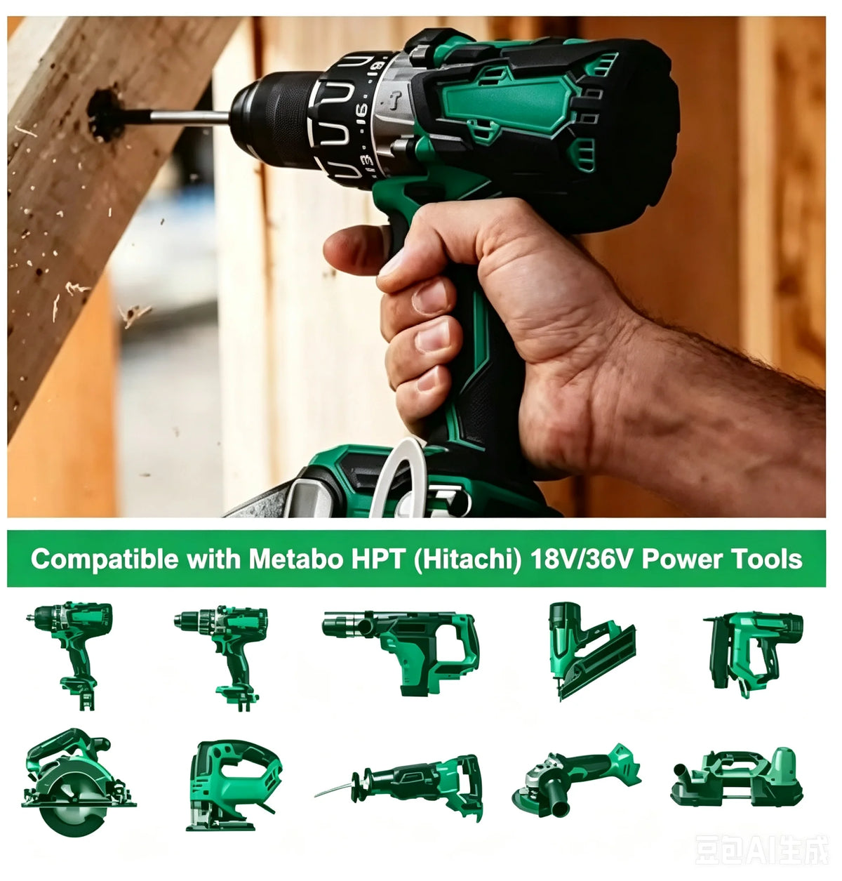 Hitachi HiKOKI 18V/36V 5.0Ah Lithium Battery BSL1840 BSL1850 Fit DS18DSL C18DSL High Power Long Runtime Power Tool Battery