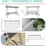 3 to 4 Seat Outdoor Swing Bed with Adjustable Canopy, 800 lbs Capacity, Includes Stand, Cushions, and Pillows
