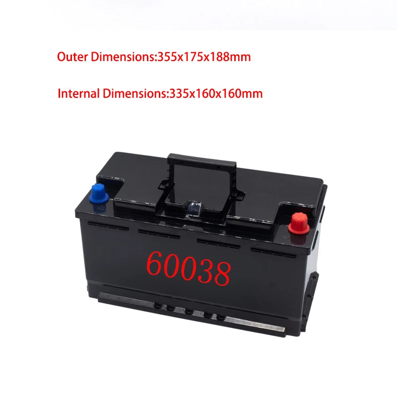 12V 24V Car Starter Battery Storage Boxes Waterproof Plastic Case 3S Li-ion 4S Lifepo4 Battery Case Copper Poles High Current