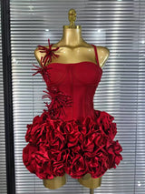 White Red Black Women Sexy Strapless 2 Pieces Bodycon Bandage Mini Dress Florals Celebrate Nightclub Party Birthday Outfit