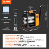 SucceBuy 45/57/75/76mm Jewelry Rolling Mill Machine 3-in-1 Multi-function Rolling Mill Metal Jewelry Making Sheet Square Wire