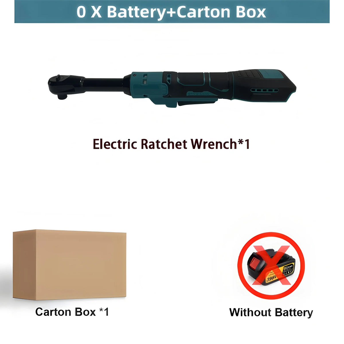 For Makita 18V Battery Brushless Electric Ratchet Wrench 1/2" Extended Head Removal Screw Nut Cordless Driver Power Tools