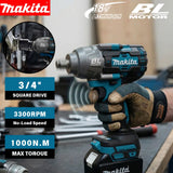 Makita Brushless 1000NM High Torque Impact Wrench 2000RPM Professional Heavy Duty Tool For Auto Repair Construction Work