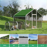 Walking chicken cage tunnel outdoor track cute pet wire running chicken cage large , duck and goose
