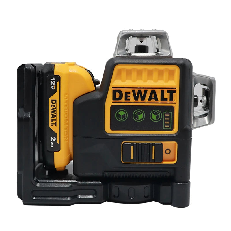 Dewalt DW089LG 3 Sides*360 Degree Vertical 12 Lines Laser Level Horizontal Green Light Level Meter Outdoor 12V Lithium Battery