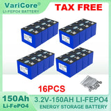 16pcs 3.2v 102Ah 105Ah 100ah Lifepo4 Grade A Battery Lithium Iron Phosphate for 12v Campers Golf Cart Off-Road Solar Wind Yacht