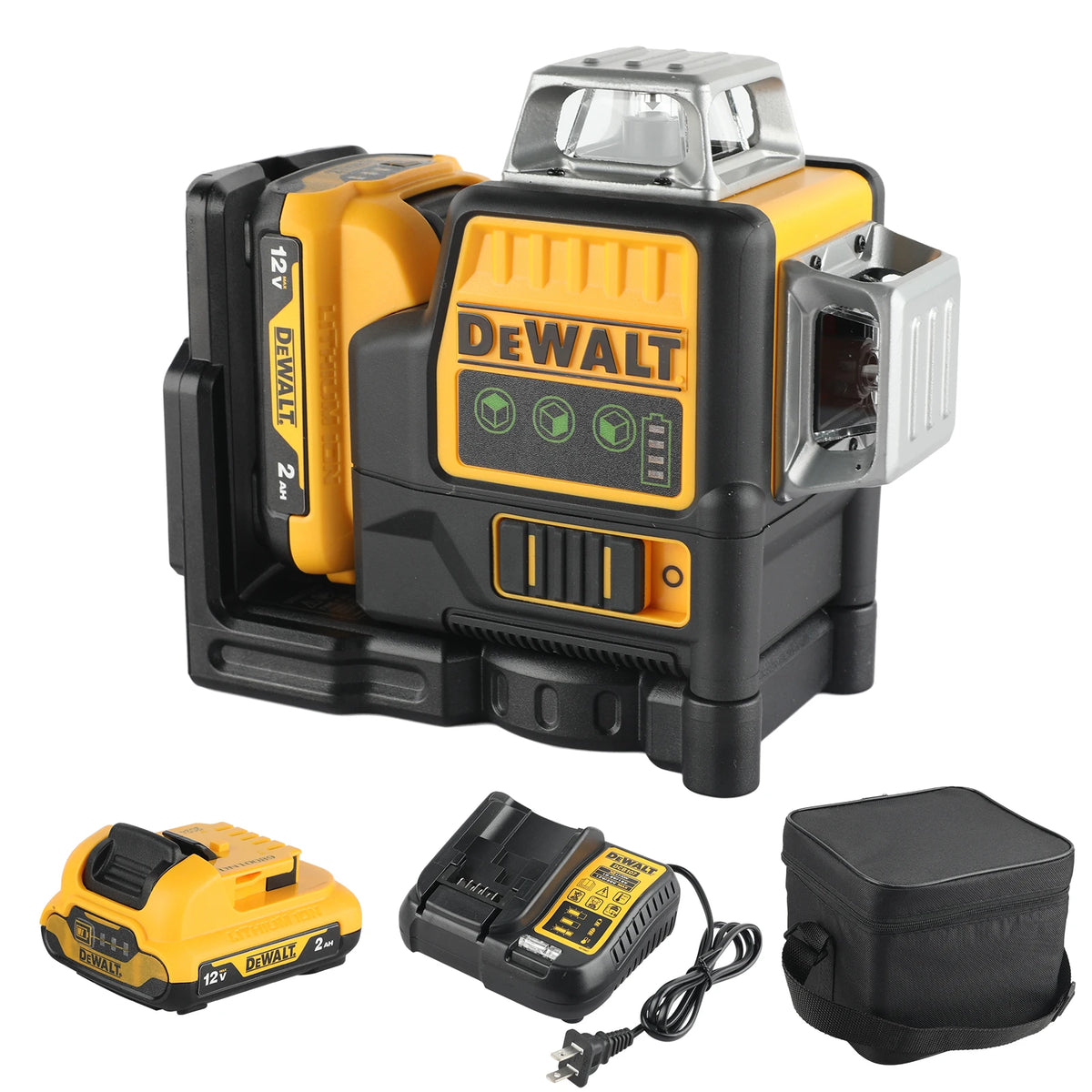 DEWALT DW089LG infrared green light 360 degree 360 degree 12V surround wire level  on three sides