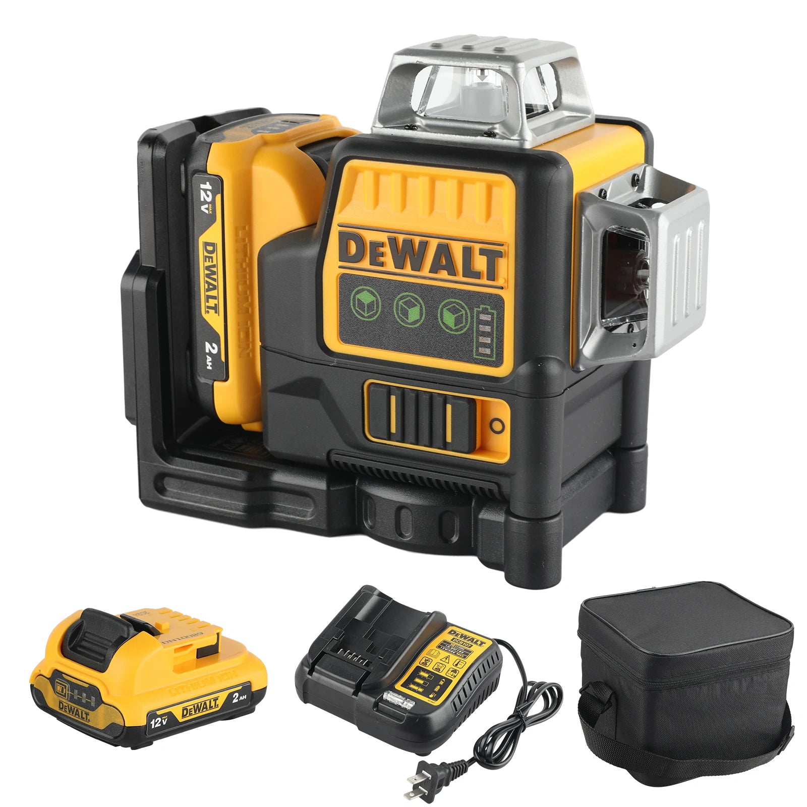 DEWALT DW089LG infrared green light 360 degree 360 degree 12V surround wire level  on three sides