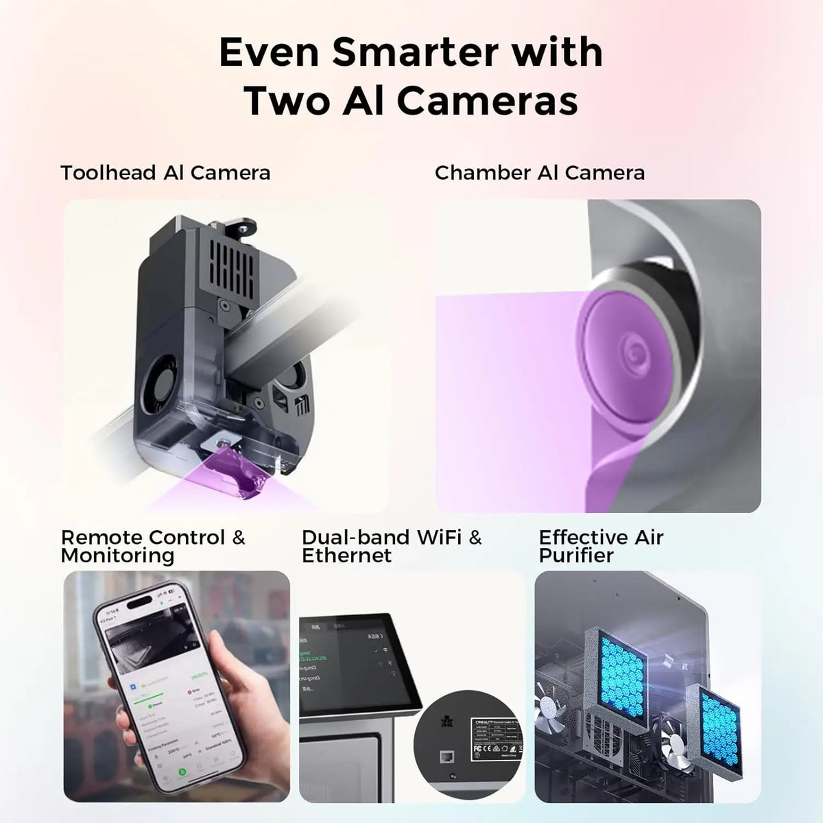 Creality K2 PLUS Combo 3D Printer Enclosed Chamber Design with 600mmS HighSpeed Printing AutoBedLeveling and FilamentRunoutS