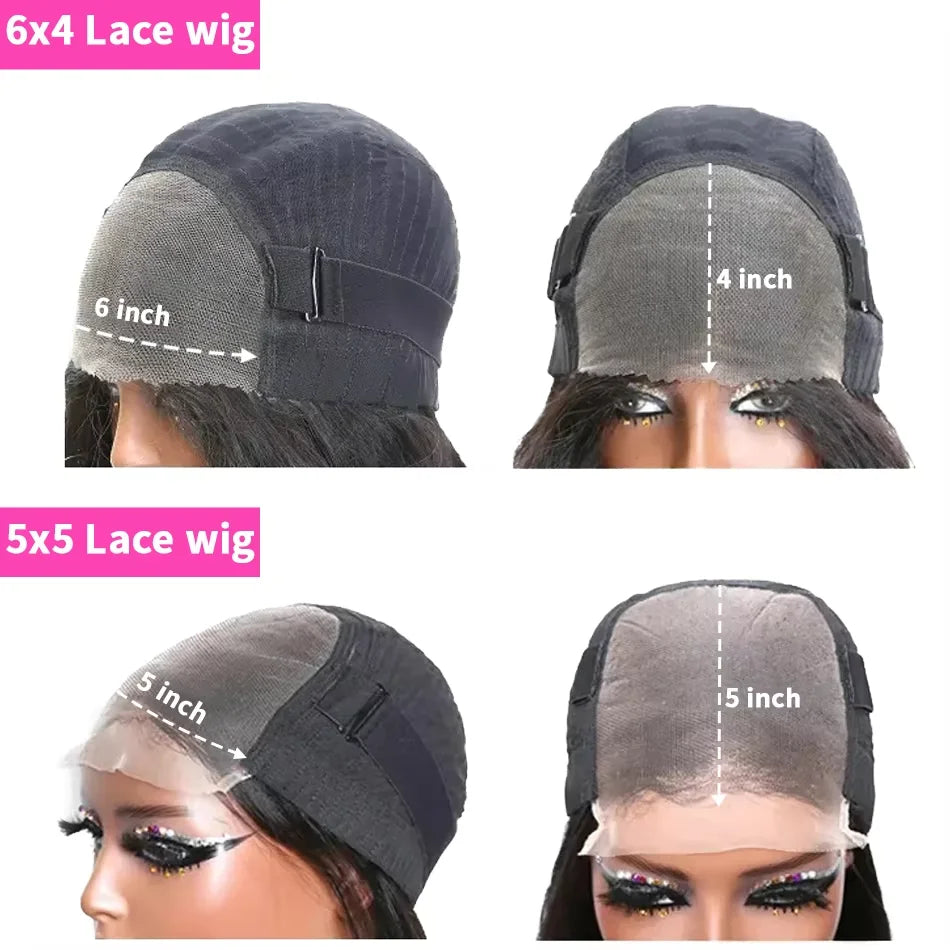 Wear Go Glueless Wig Body Wave Human Hair Wigs 30 32 Inch 4x4 5×5 HD Lace Closure Wig Pre Plucked Pre Cut Human Hair Wigs