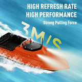 D80B 12V High-Speed Remote Control Bait Boat | IP66 Waterproof Fishing Boat with Bait Tray and Line Release