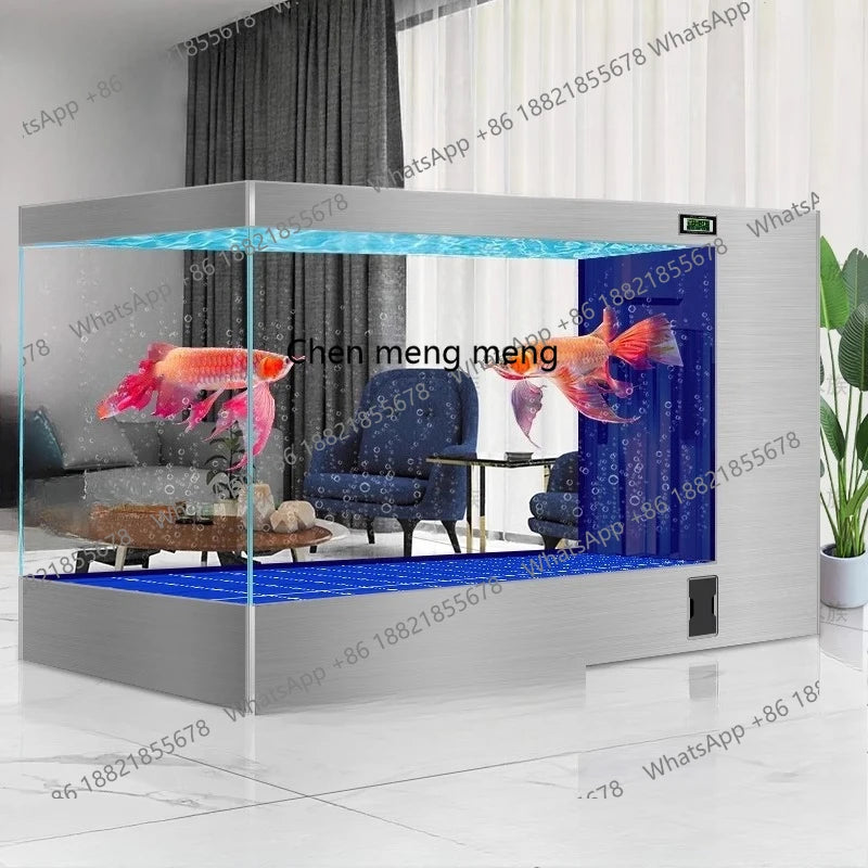Filter fish tank living room large ecological water-free special fish tank for koi aquarium