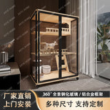 AA No panoramic cat villa household cat cage indoor solid wood balcony direct sales cat cage