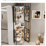 Living room corner glass  display cabinet TV cabinet side wine cabinet rack new