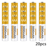 Rechargeable Lithium-ion Battery 3000mAh 1.5V AAA Battery for remote control mouse small fan Electric toy