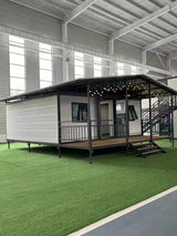 China Manufacturer's Small Expandable Folding House Double Wing Expansion Container 20ft 40ft With Raised Ground
