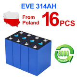 EU Stock Lifepo4 MB31 EVE314 320AH Grade A 12V 24V 48V 96V Battery DIY Pack 8000 Cycles Tax Free 3-5 Days Delivery DIY Solar