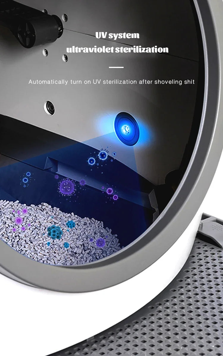 Factory Directly Supply Portable Fully Automatic Cat Toilet Cat Box Self Cleaning