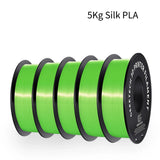 GEEETECH 5Rolls 3D Silk PLA Filament 1Kg/roll 1.75mm Spool Wire For 3D Printer Material,Vacuum packaging,Safety