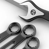 1 Set Ratcheting Wrench Set,Combination Ended Spanner kits, Chrome Vanadium Steel Hand Tools Socket Key Ratchet Wrench set