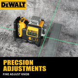 DEWALT DW089LG 12 Lines Green Laser Level 12V Cordless 3x360° with