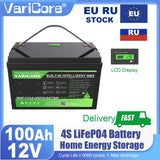 VariCore 12.8V/24v 360Ah 340Ah 180Ah 120AH 100Ah LiFePO4 Battery 25.6v 12V Lithium Iron Phosphate for RV Touring Car Solar Wind