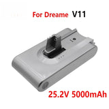 NEW 25.2V 7S1P 5000mAh For Dreame V11 V11SE V12 V12pro VVT1 VVN6 VVA1 VVN5 Wireless Vacuum Cleaner Battery Pack Replacement