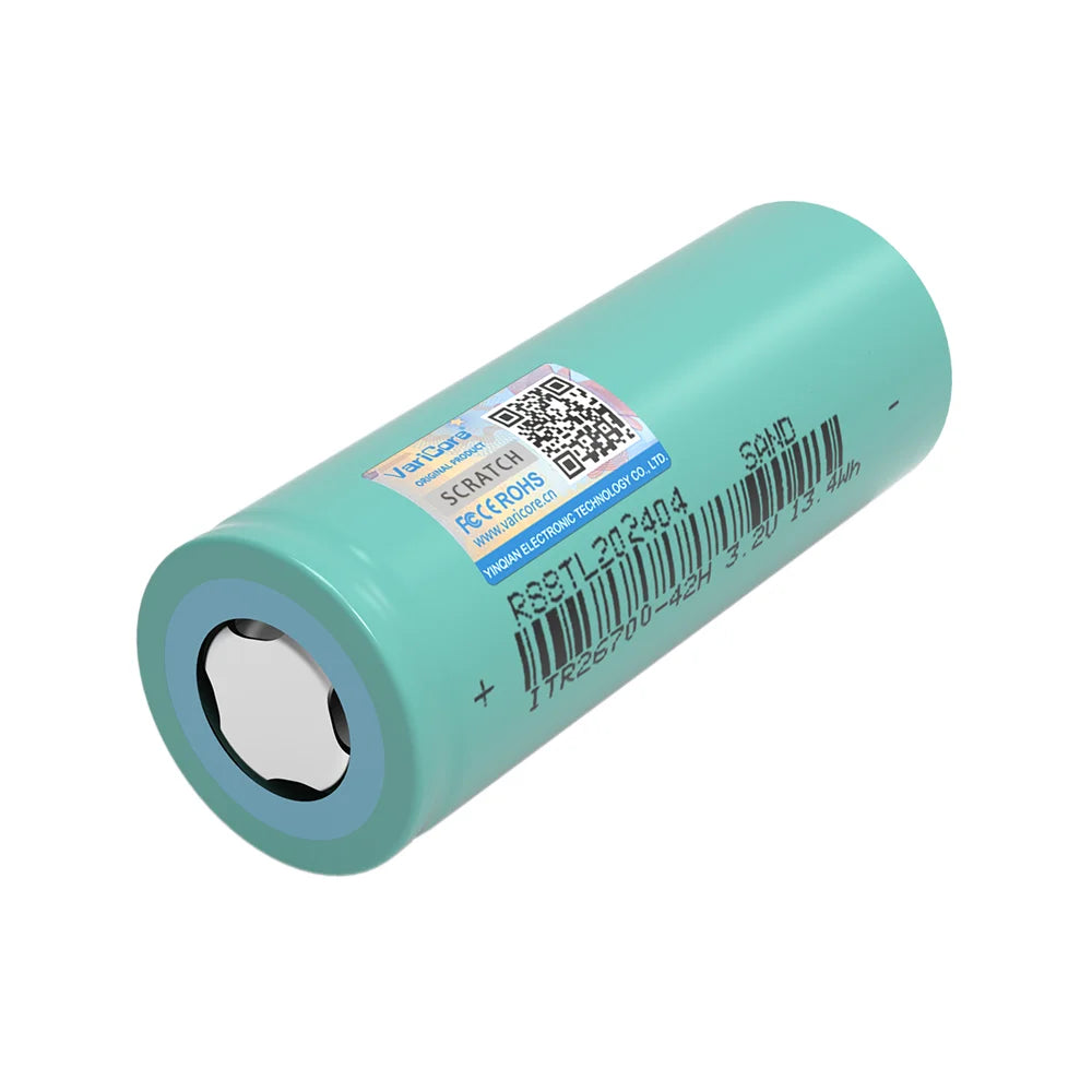 VariCore 3.2V 26700 4000mAh LiFePO4 Rechargeable Battery 3C Discharge DIY 24V 36V 48V Electric Tricycle Batteries Pack Grade A