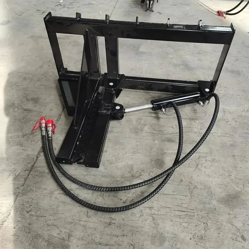 Heavy-Duty Tree Pole Puller Attachment Sturdy Metal Build with Adjustable Hydraulic System Effectively Extracts and Pulls Trees