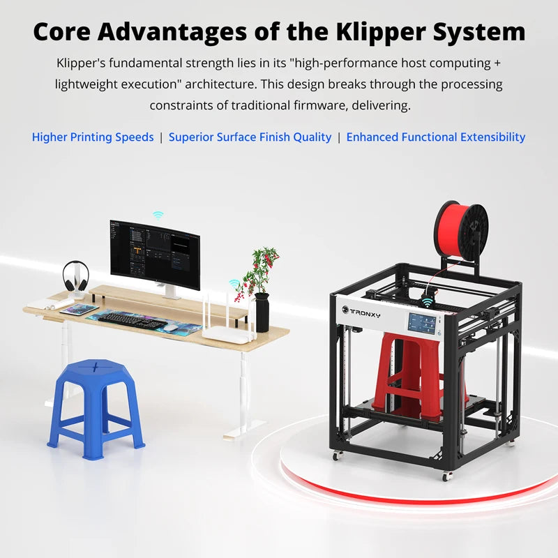 TRONXY VEHO 500 PRO High Speed 3D Printer 600mm/s Printing Large Build Size 500*500*600mm With Klipper Firmware 3D Printer Kits