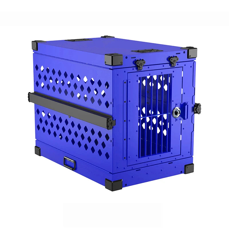 Customizable Kennel Crate Quality Assurance Aluminum Heavy-duty Folding Pet Cage Stackable Commercial Dog