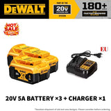 DEWALT 100% Original 20V 5AH Power Tool Battery 60V 9AH Flexvolt Battery Charger Combo DCB206 DCB205 DCB202 DCB609 DCB200 DCB184