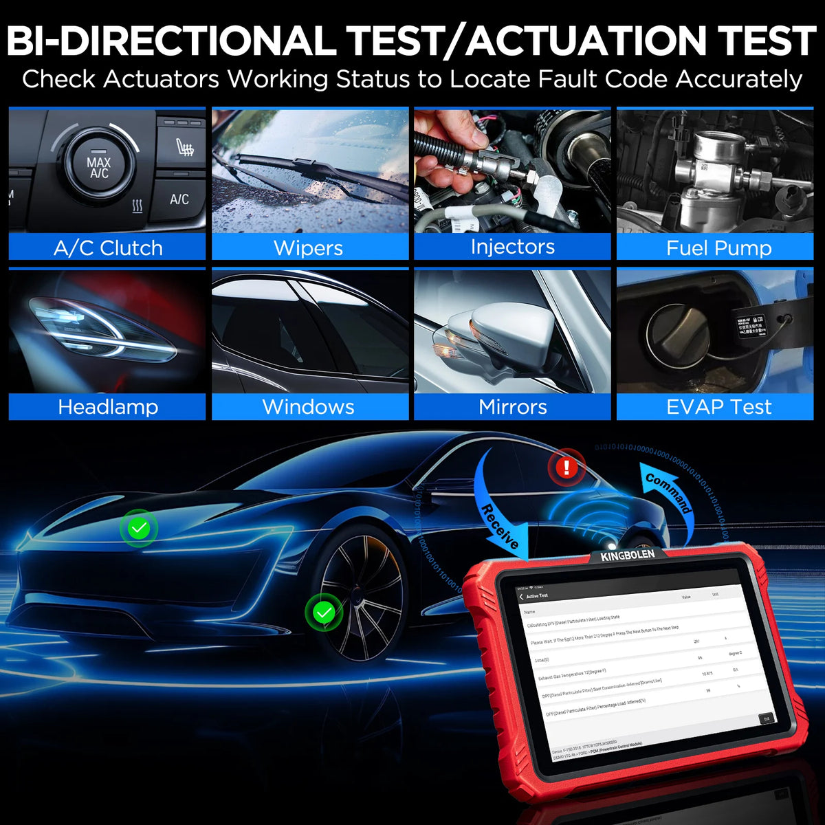 KINGBOLEN K10 PRO K10 Elite CANFD DoIP All System Diagnostic Tools 41 Reset Topology Map ECU Coding Bi directional 2 Years Free