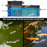 Home Garden 5 t/h Koi Pond Filter UV Biobacteria Combined Drum Pond Filter