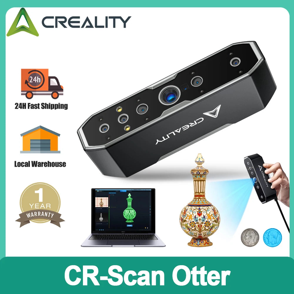 Creality CR-Scan Raptor / CR-Scan Raptor Pro Multiple-line Blue &NIR Consumer 3D Scanner High-Speed Scanning CR-Scan Otter