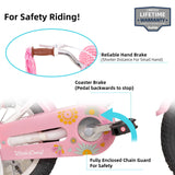 JOYSTAR Little Daisy Kids Bike for Girls Ages 2-7 Years, Bikes with Doll Bike Seat & Streamers,Bikes with Flag & Number Plate