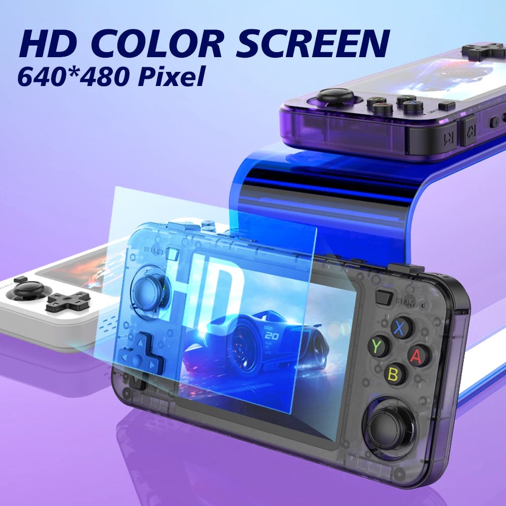 R36H Retro Game Console Handheld Video 3.5 Inch IPS Screen 20000+ Games Portable Pocket Player Horizontal R36S Arkos System